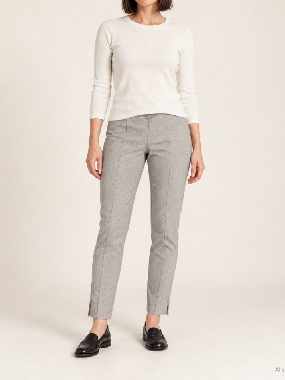 Banana Republic · Gray Slim Ankle Zip Pants